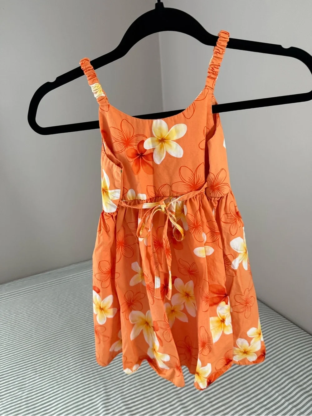 Vintage Pacific Legend Kids Orange Floral dress